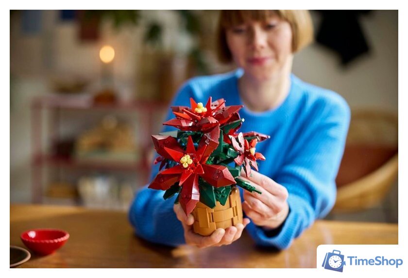 Конструктор LEGO Icons 10370 Пуансеттия - Изображение №5 — Интернет-магазин Time-Shop