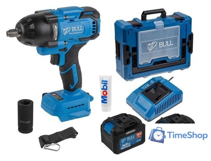 Гайковерт Bull SC 1807 1329724 (с 2-мя АКБ, кейс) - Изображение №1 — Интернет-магазин Time-Shop
