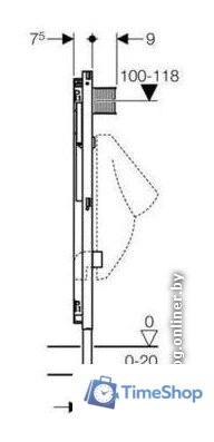 Инсталляция для писсуара Geberit Duofix [111.616.00.1] - Изображение №3 — Интернет-магазин Time-Shop