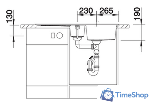 Кухонная мойка Blanco Metra 6 S 525926 (с корзиной, черный) - Изображение №4 — Интернет-магазин Time-Shop