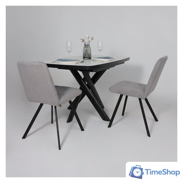 Стул Мамадома Rommy (b22 Grey Lux/черный) - Изображение №4 — Интернет-магазин Time-Shop