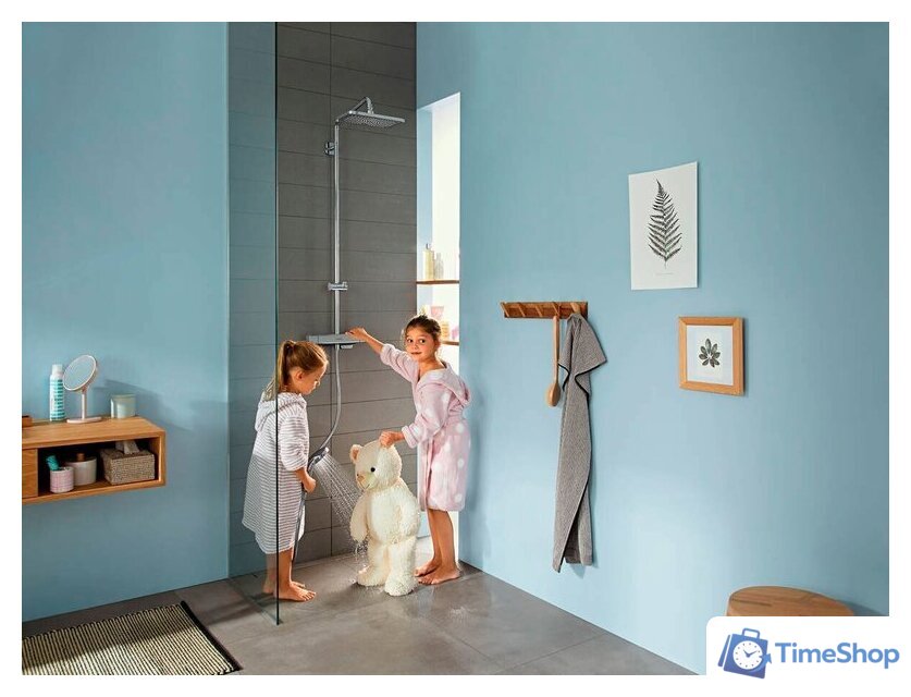 Душевая система  Hansgrohe Croma E Showerpipe 280 1jet 27630000 - Изображение №6 — Интернет-магазин Time-Shop