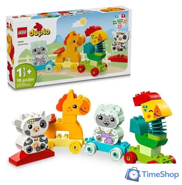Конструктор LEGO Duplo 10412 Поезд с животными - Изображение №2 — Интернет-магазин Time-Shop
