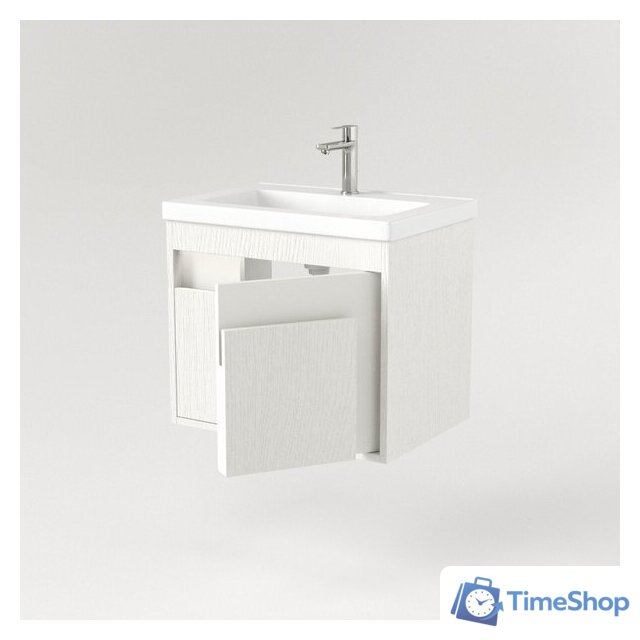  Дабер Тумба под умывальник 016 WeltWasser Deilbach 7517-60 Т16.6W.0.5_light (с подсветкой, белый древесный) - Изображение №3 — Интернет-магазин Time-Shop