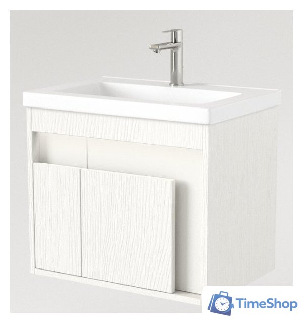  Дабер Тумба под умывальник 016 WeltWasser Deilbach 7517-60 Т16.6W.0.5_light (с подсветкой, белый древесный) - Изображение №2 — Интернет-магазин Time-Shop