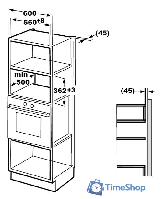 Микроволновая печь Hansa AMM20BEXH - Изображение №2 — Интернет-магазин Time-Shop