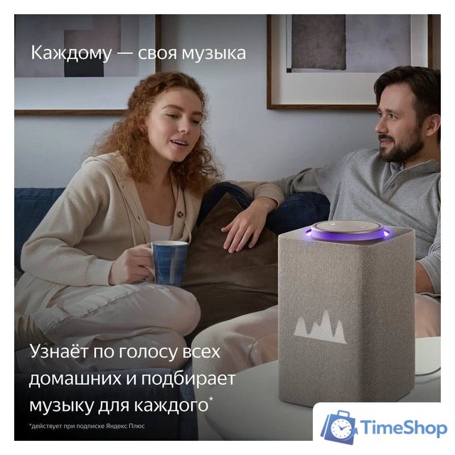 Умная колонка Яндекс Станция Макс (с хабом умного дома Zigbee, бежевый) - Изображение №8 — Интернет-магазин Time-Shop