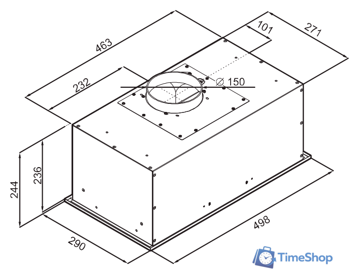 Кухонная вытяжка MAUNFELD Crosby Power 50 (белый) - Изображение №12 — Интернет-магазин Time-Shop