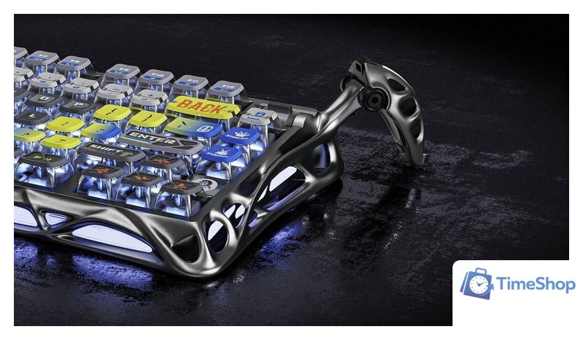 Клавиатура Gravastar Mercury K1 Pro Interstellar Silver (GravaStar x Kailh Speedy Mint) - Изображение №6 — Интернет-магазин Time-Shop