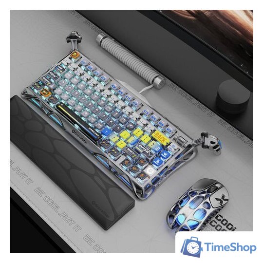 Клавиатура Gravastar Mercury K1 Pro Interstellar Silver (GravaStar x Kailh Speedy Mint) - Изображение №8 — Интернет-магазин Time-Shop