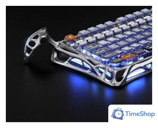 Клавиатура Gravastar Mercury K1 Pro Interstellar Silver (GravaStar x Kailh Speedy Mint) - Изображение №3 — Интернет-магазин Time-Shop