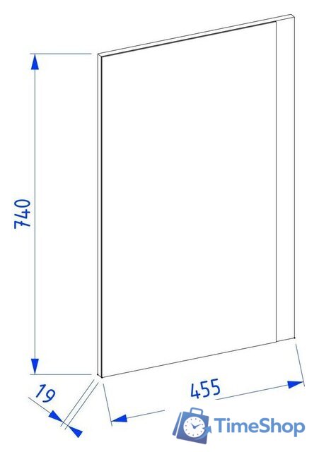  Lauter Зеркало Nika прямоугольное (черный) - Изображение №5 — Интернет-магазин Time-Shop