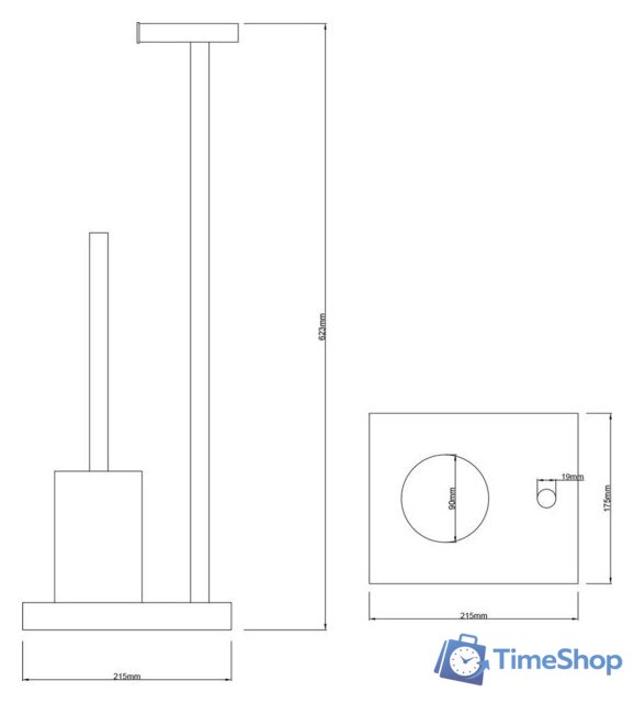 Набор для туалета Lauter 21SH591CH - Изображение №6 — Интернет-магазин Time-Shop