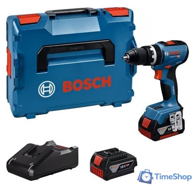 Ударная дрель-шуруповерт Bosch GSB 18V-65 Professional 06019N3303 (с 2-мя АКБ, кейс) - Изображение №1 — Интернет-магазин Time-Shop