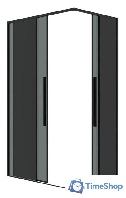Душевой уголок Grossman Galaxy 110x90x195 300.K33.01.1190.21.10 (черный матовый/тонированное стекло) - Изображение №2 — Интернет-магазин Time-Shop