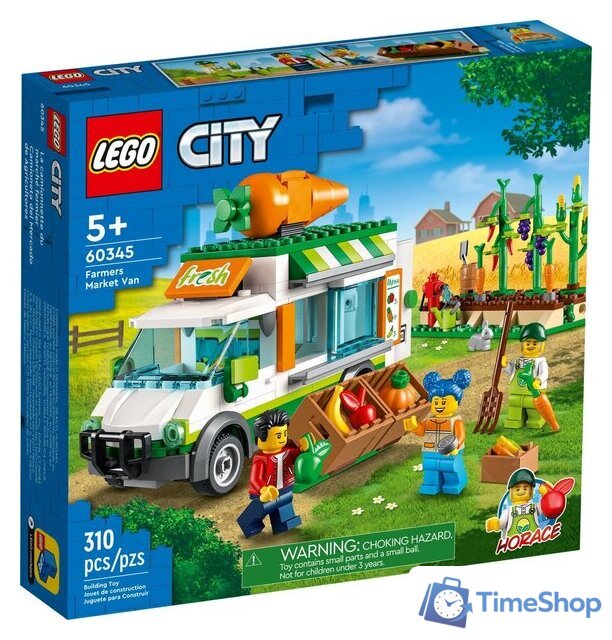 Конструктор LEGO City 60345 Фургон для фермерского рынка - Изображение №1 — Интернет-магазин Time-Shop
