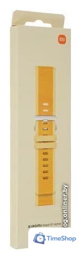 Ремешок Xiaomi Braided Nylon Strap для Xiaomi Watch S1 Active (желтый) - Изображение №4 — Интернет-магазин Time-Shop