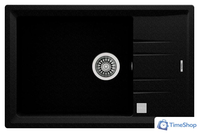 Кухонная мойка TEKA Stone 60 S-TG 1B 1D AUTO WST (черный металлик) - Изображение №1 — Интернет-магазин Time-Shop