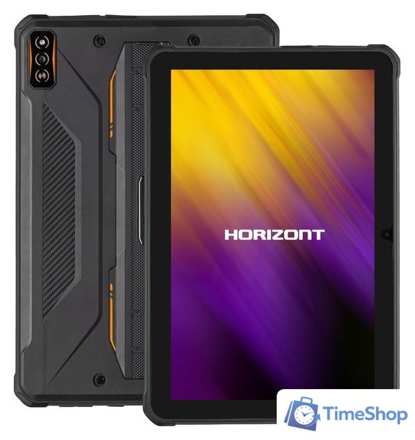 Планшет Horizont H-Tab 1 Shield 6GB/256GB LTE (со стилусом, черный/оранжевый) - Изображение №1 — Интернет-магазин Time-Shop