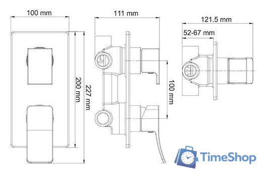 Душевая система  Wasserkraft A171619 - Изображение №24 — Интернет-магазин Time-Shop