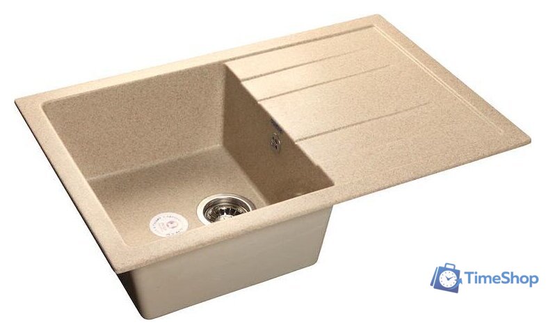 Кухонная мойка GranFest Quadro GF-Q780L (песочный) - Изображение №1 — Интернет-магазин Time-Shop