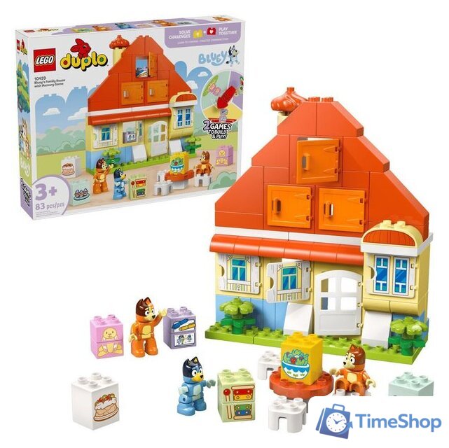 Конструктор LEGO DUPLO 10459 Bluey Семейный дом Блуи с игрой на память - Изображение №1 — Интернет-магазин Time-Shop