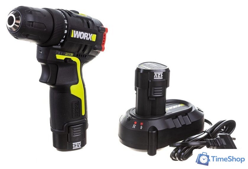 Дрель-шуруповерт Worx Professional WU130X (с 2-мя АКБ, сумка) - Изображение №1 — Интернет-магазин Time-Shop