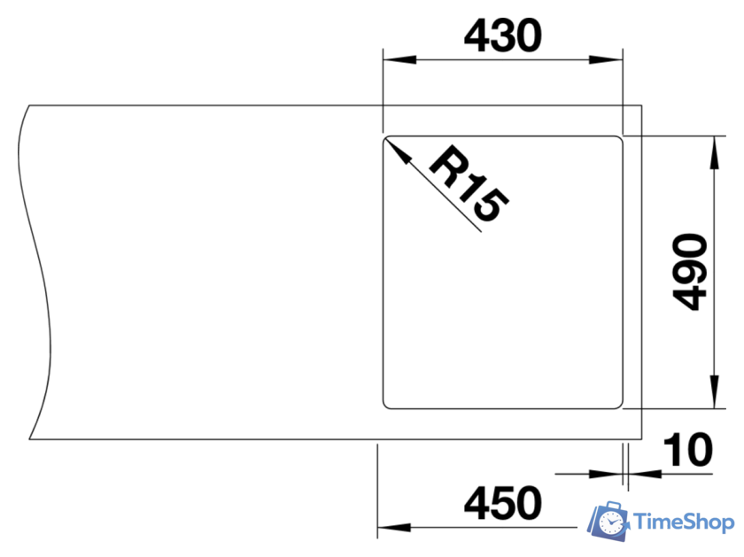 Кухонная мойка Blanco Andano 400-IF/A 525244 (с клапаном-автоматом, сатин) - Изображение №4 — Интернет-магазин Time-Shop