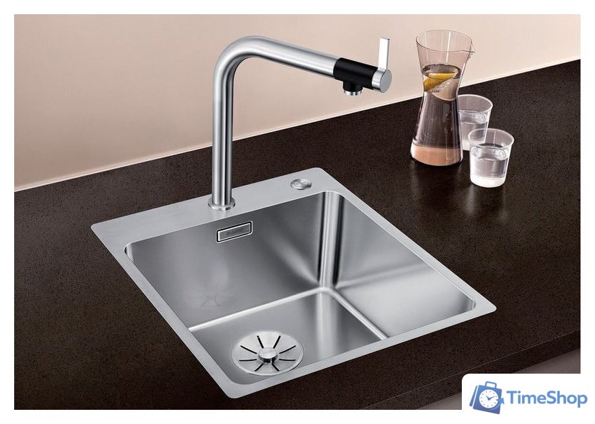 Кухонная мойка Blanco Andano 400-IF/A 525244 (с клапаном-автоматом, сатин) - Изображение №2 — Интернет-магазин Time-Shop