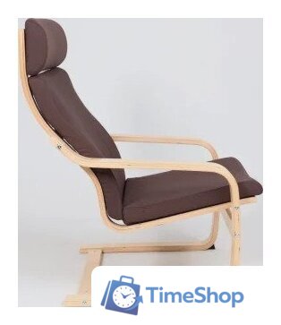 Интерьерное кресло AksHome Relax (ткань, коричневый 10858-15) - Изображение №4 — Интернет-магазин Time-Shop