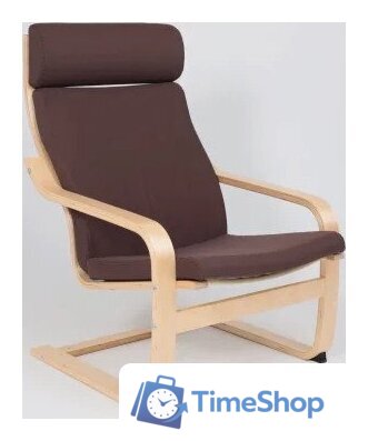 Интерьерное кресло AksHome Relax (ткань, коричневый 10858-15) - Изображение №3 — Интернет-магазин Time-Shop