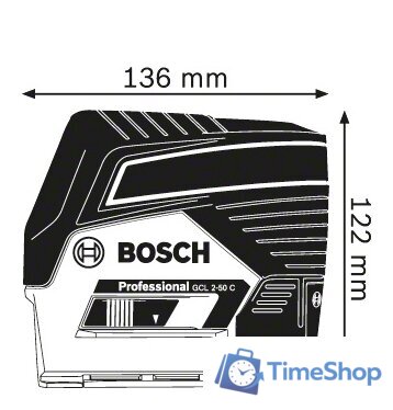 Лазерный нивелир Bosch GCL 2-50 C Professional (со штативом BT 150) [0601066G02] - Изображение №2 — Интернет-магазин Time-Shop