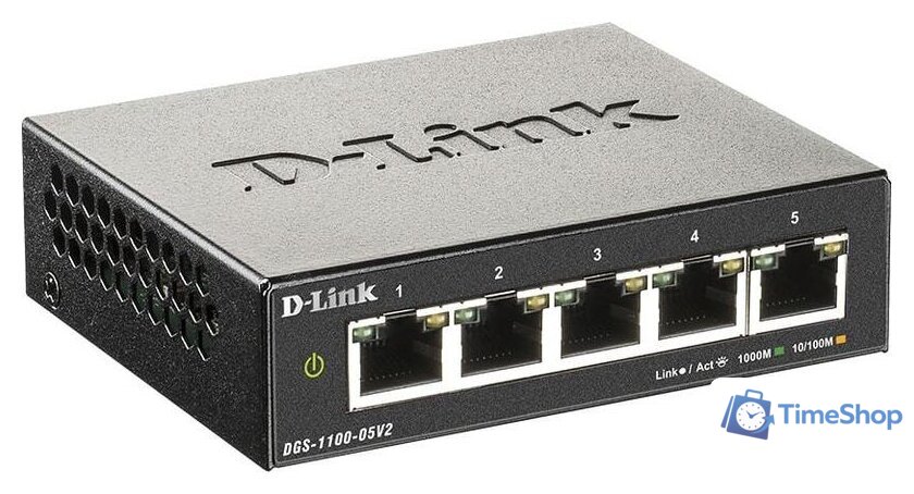 Настраиваемый коммутатор D-Link DGS-1100-05V2/A1A - Изображение №2 — Интернет-магазин Time-Shop