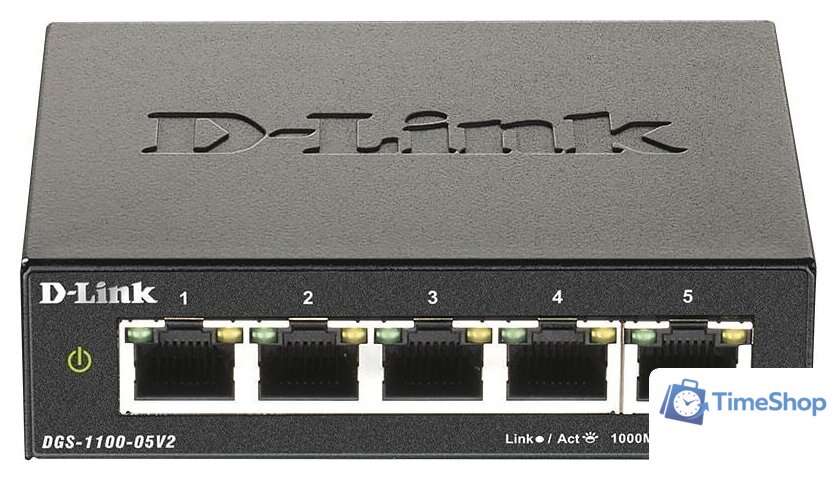 Настраиваемый коммутатор D-Link DGS-1100-05V2/A1A - Изображение №1 — Интернет-магазин Time-Shop