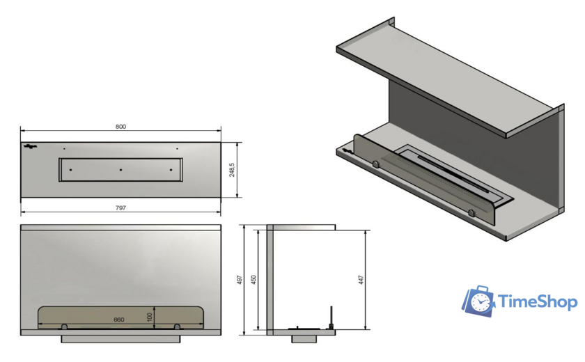 Биокамин Infire Inside C800 Vers2 - Изображение №7 — Интернет-магазин Time-Shop