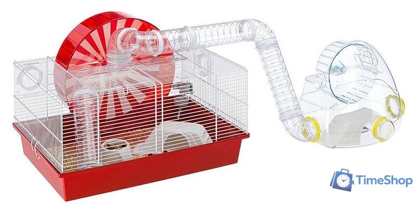 Клетка Ferplast Coney Island (красный) 57003070 - Изображение №3 — Интернет-магазин Time-Shop