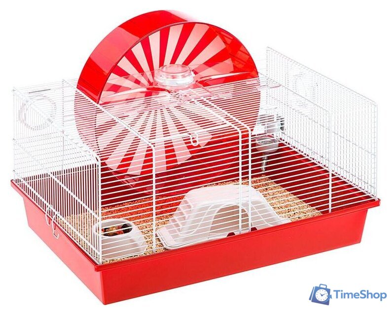 Клетка Ferplast Coney Island (красный) 57003070 - Изображение №1 — Интернет-магазин Time-Shop