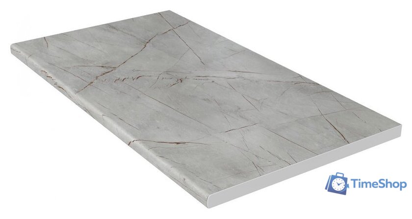 Готовая кухня Интерлиния Тренд 1.5x2.2 правая (луна/белый/серый каспий) - Изображение №4 — Интернет-магазин Time-Shop