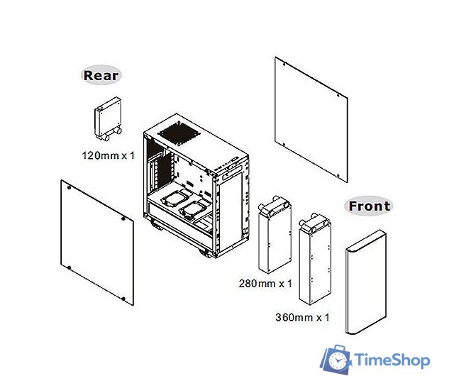 Корпус Thermaltake View 21 TG - Изображение №21 — Интернет-магазин Time-Shop