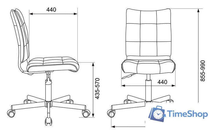 Офисное кресло Бюрократ CH-330M (розовый) - Изображение №5 — Интернет-магазин Time-Shop