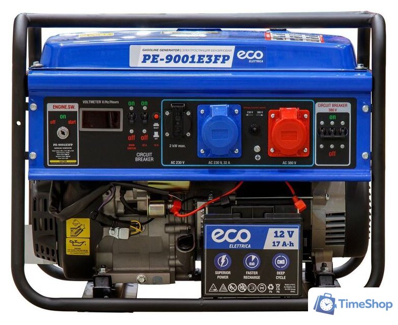 Бензиновый генератор ECO PE-9001E3FP - Изображение №3 — Интернет-магазин Time-Shop