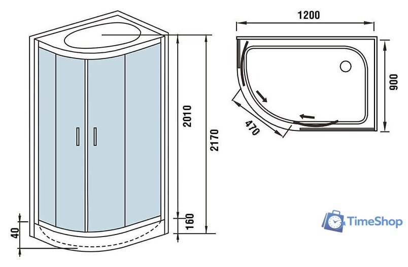 Душевая кабина WeltWasser WW500 Werra 1204 R - Изображение №19 — Интернет-магазин Time-Shop