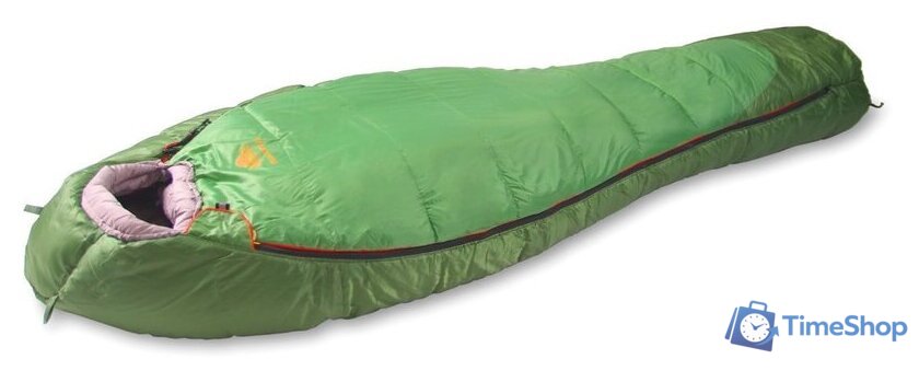 Спальный мешок AlexikA Mountain (зеленый, молния слева) - Изображение №2 — Интернет-магазин Time-Shop