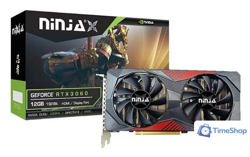 Видеокарта Sinotex Ninja GeForce RTX 3060 12GB GDDR6 NF306F126F - Изображение №2 — Интернет-магазин Time-Shop