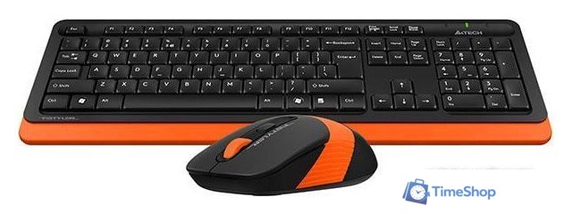 Офисный набор A4Tech Fstyler FG1010 (черный/оранжевый) - Изображение №2 — Интернет-магазин Time-Shop