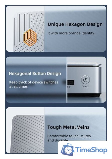 Док-станция Cabletime CT-DK142-AG - Изображение №4 — Интернет-магазин Time-Shop