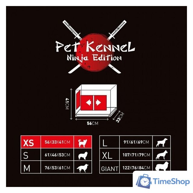 Клетка Duvo Plus Pet Kennel Ninja xlarge 11642/DV (черный) - Изображение №2 — Интернет-магазин Time-Shop