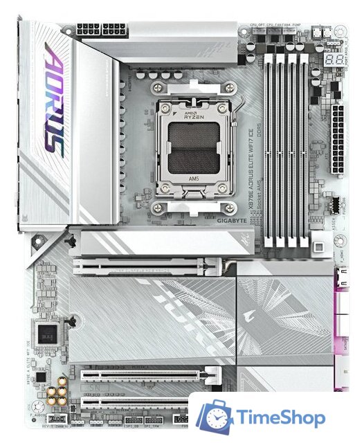 Материнская плата Gigabyte X870E Aorus Elite WiFi7 Ice - Изображение №1 — Интернет-магазин Time-Shop