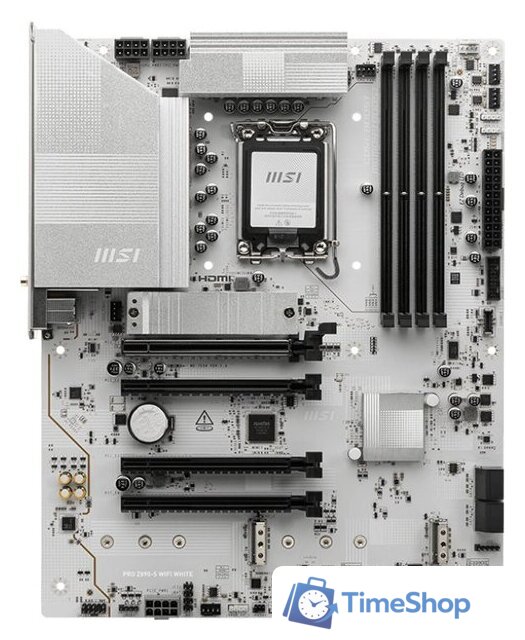 Материнская плата MSI Pro Z890-S WiFi White - Изображение №1 — Интернет-магазин Time-Shop