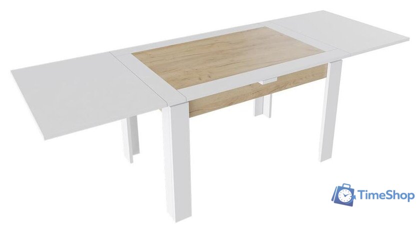 Кухонный стол Трия Хьюстон тип 4 (белый/дуб крафт золото) - Изображение №2 — Интернет-магазин Time-Shop